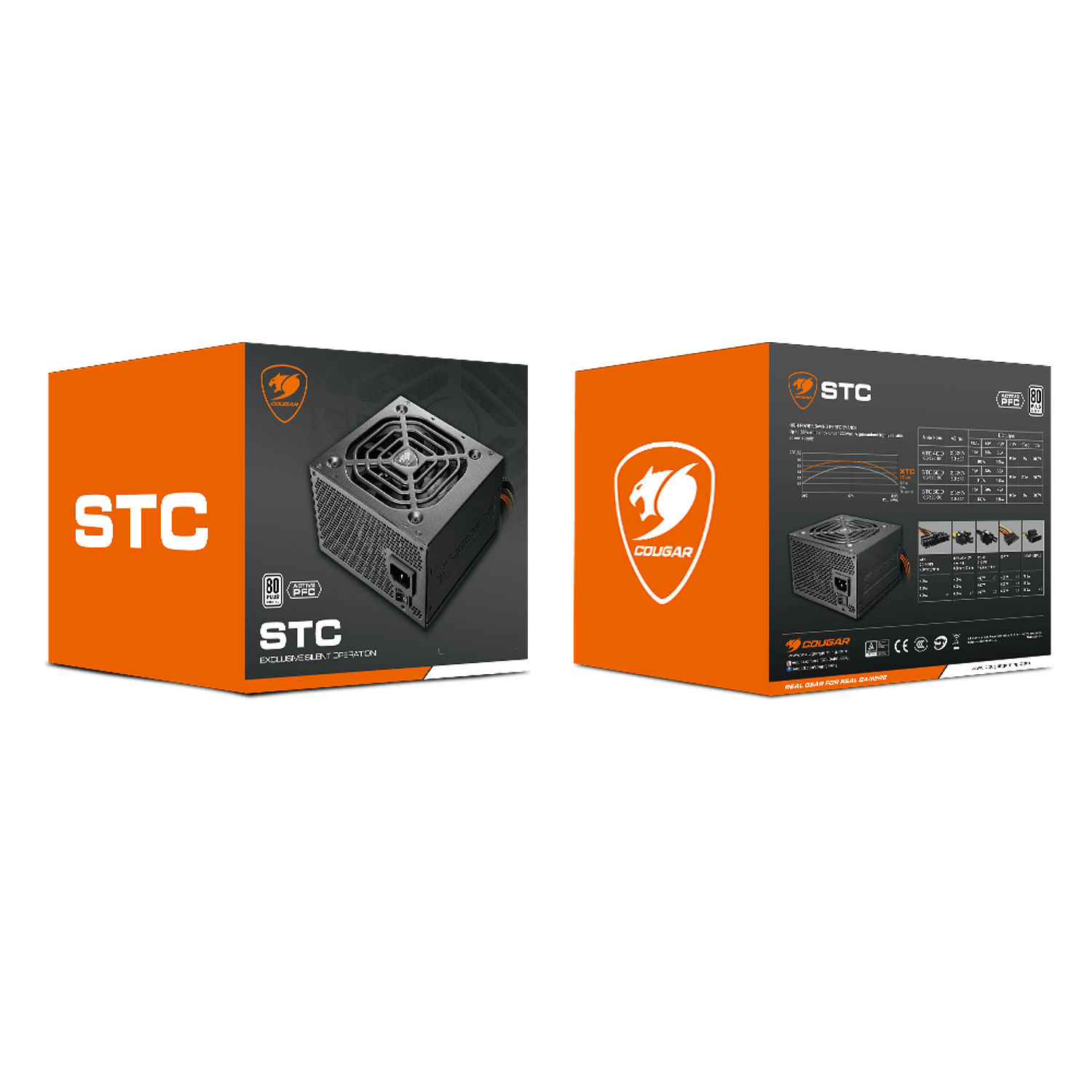 Cougar STC600 Fuente de Alimentación 12 V 600w 80 Plus 9