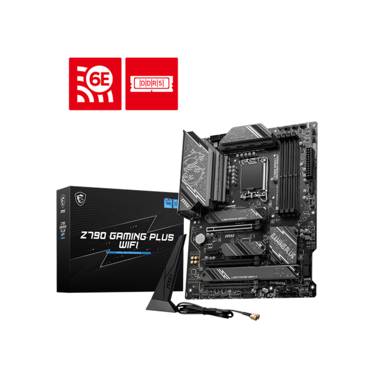 MSI Z790 GAMING PLUS WIFI ATX DDR5 Placa Base Con 4 Ranuras DIMM y Socket LGA 1700 1