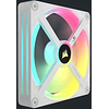 Corsair Kit De Ventiladores QX140 RGB 2x140mm Color Blanco Para Iluminación y Rendimiento Óptimo