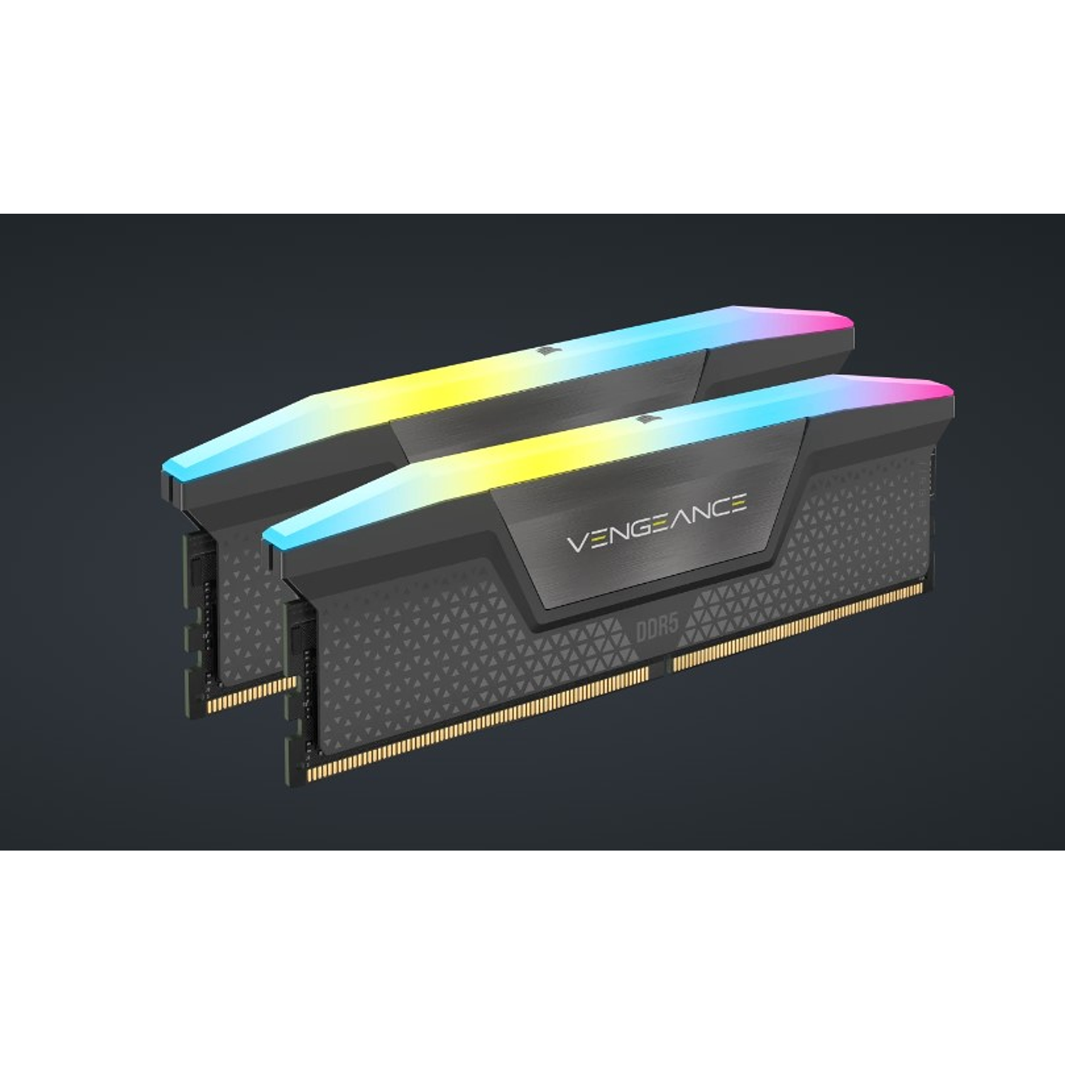 Corsair Kit de Memoria DDR5 DRAM VENGEANCE RGB de 64 GB (2 × 32 GB) a 5200 MT/s C40, Kit de memoria AMD EXPO 1
