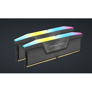 Corsair Kit de Memoria DDR5 DRAM VENGEANCE RGB de 64 GB (2 × 32 GB) a 5200 MT/s C40, Kit de memoria AMD EXPO