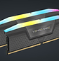 Corsair Kit de Memoria DDR5 DRAM VENGEANCE RGB de 64 GB (2 × 32 GB) a 5200 MT/s C40, Kit de memoria AMD EXPO - Miniatura 1