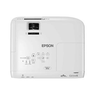 Epson Proyector 3LCD W49 WXGA 3800L HDMI VGA, RJ45 USB Lámpara Duradera 2 Años Garantía