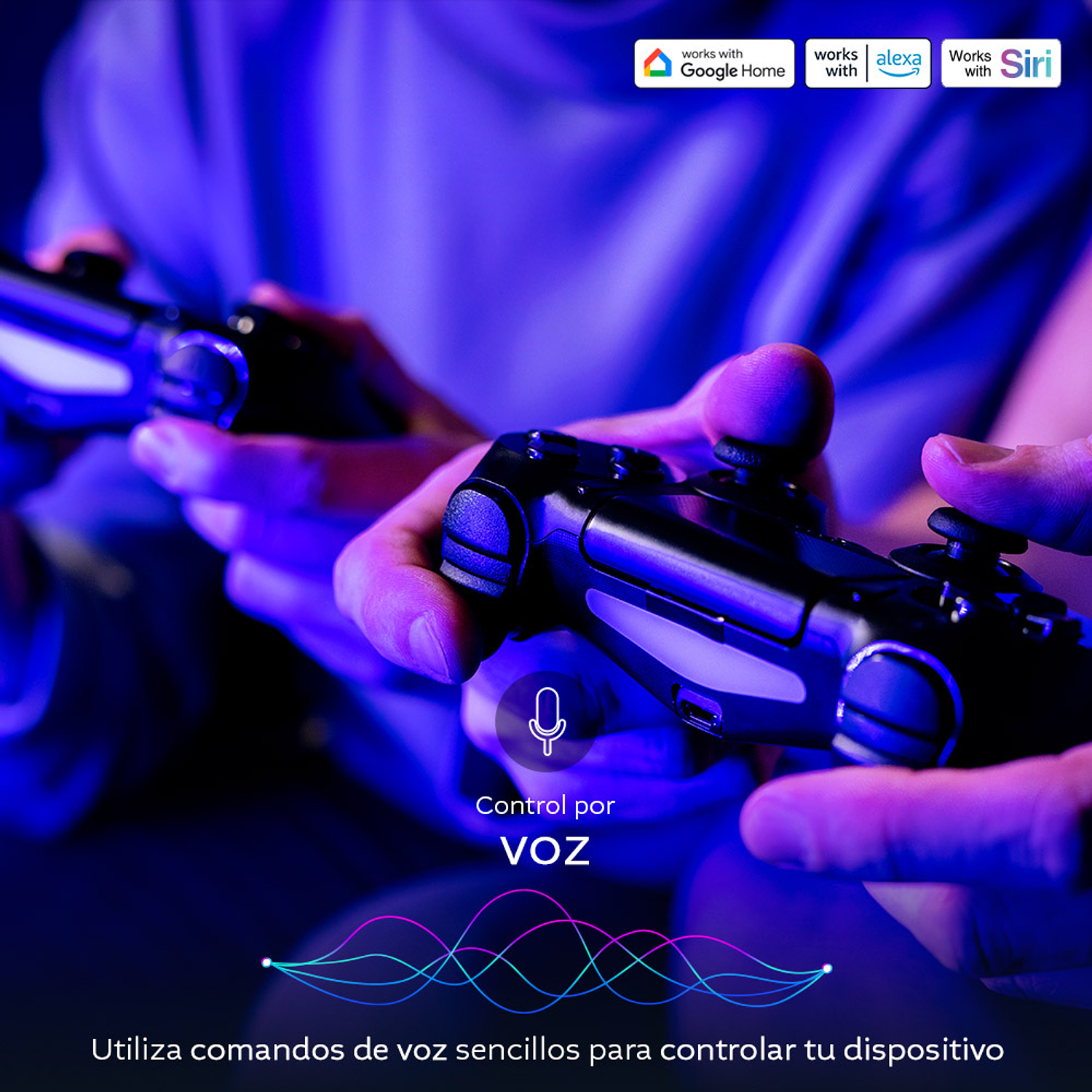 Nexxt Solutions Cinta LED Inteligente con Cámara para TV, Control por App y Asistentes de Voz 5