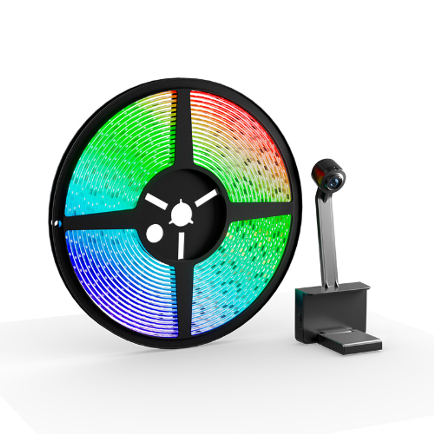 Nexxt Solutions Cinta LED Inteligente con Cámara para TV, Control por App y Asistentes de Voz 6