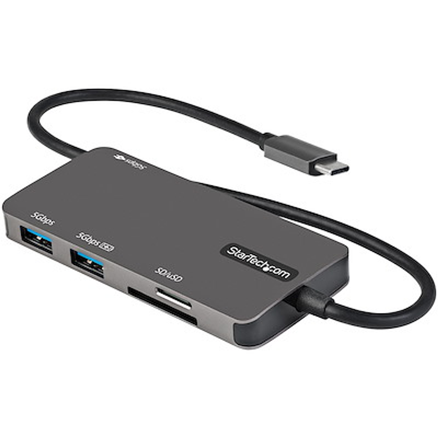 StarTech Hub Adaptador Multipuertos USB 3.0 de 3 Puertos USB C a HDMI de 4K y MicroSD 4