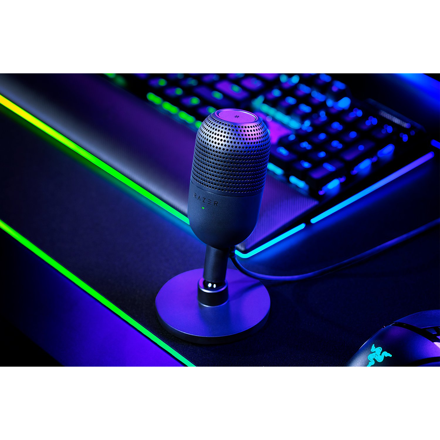 Razer Seiren V3 Mini Micrófono USB Pulsación Para Silenciar Para Streaming  4