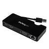 StarTech Mini Estación De Acoplamiento USB 3.0 HDMI y VGA Replicador De Puertos Compacto Para Notebook