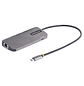 StarTech Adaptador Multipuertos USB-C 6 En 1 Con HDMI 4K, USB-A 5Gbps, PD 100W y Ethernet