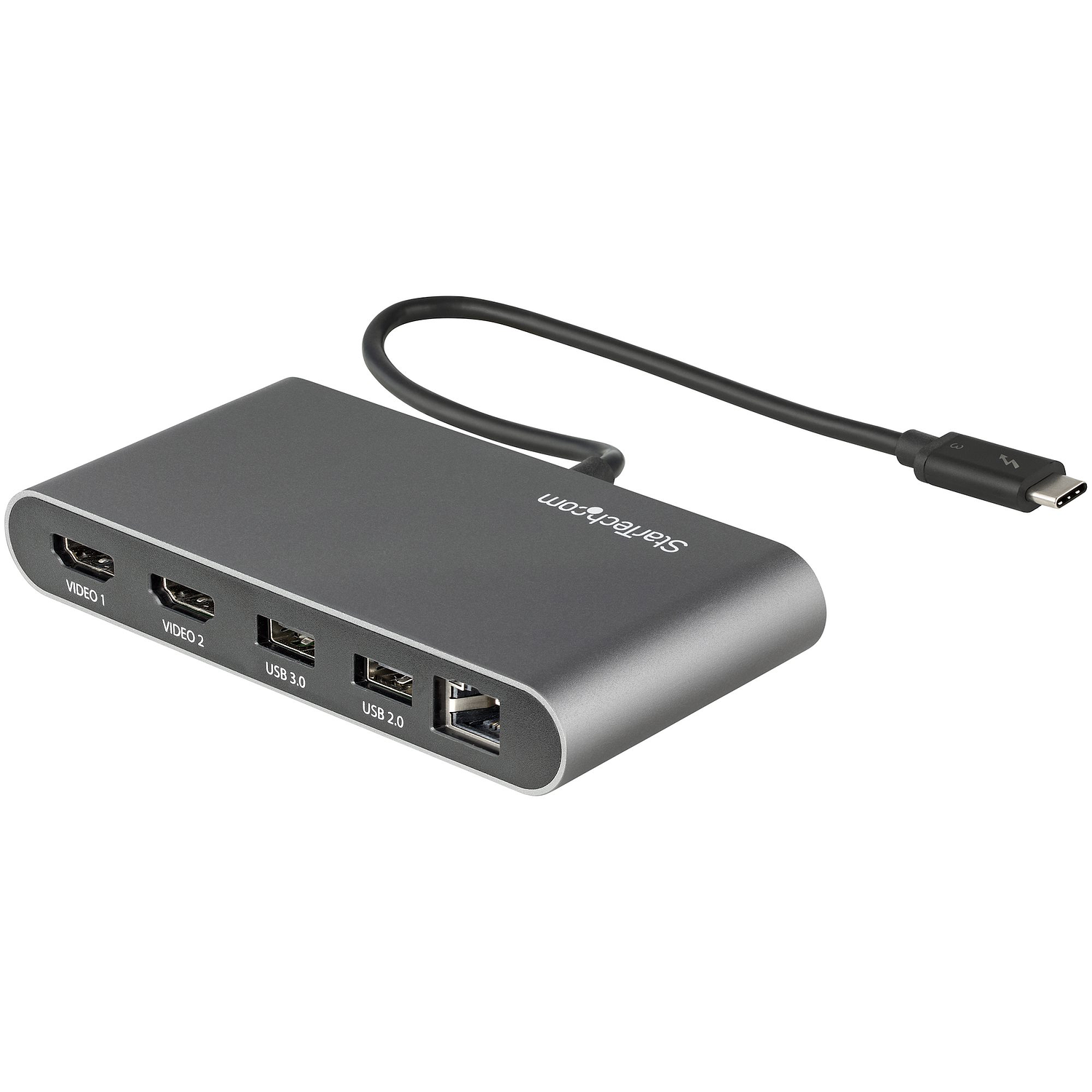 StarTech Mini Dock Thunderbolt 3 2x HDMI 4K 60Hz, 2x USB-A, Gigabit Ethernet 3