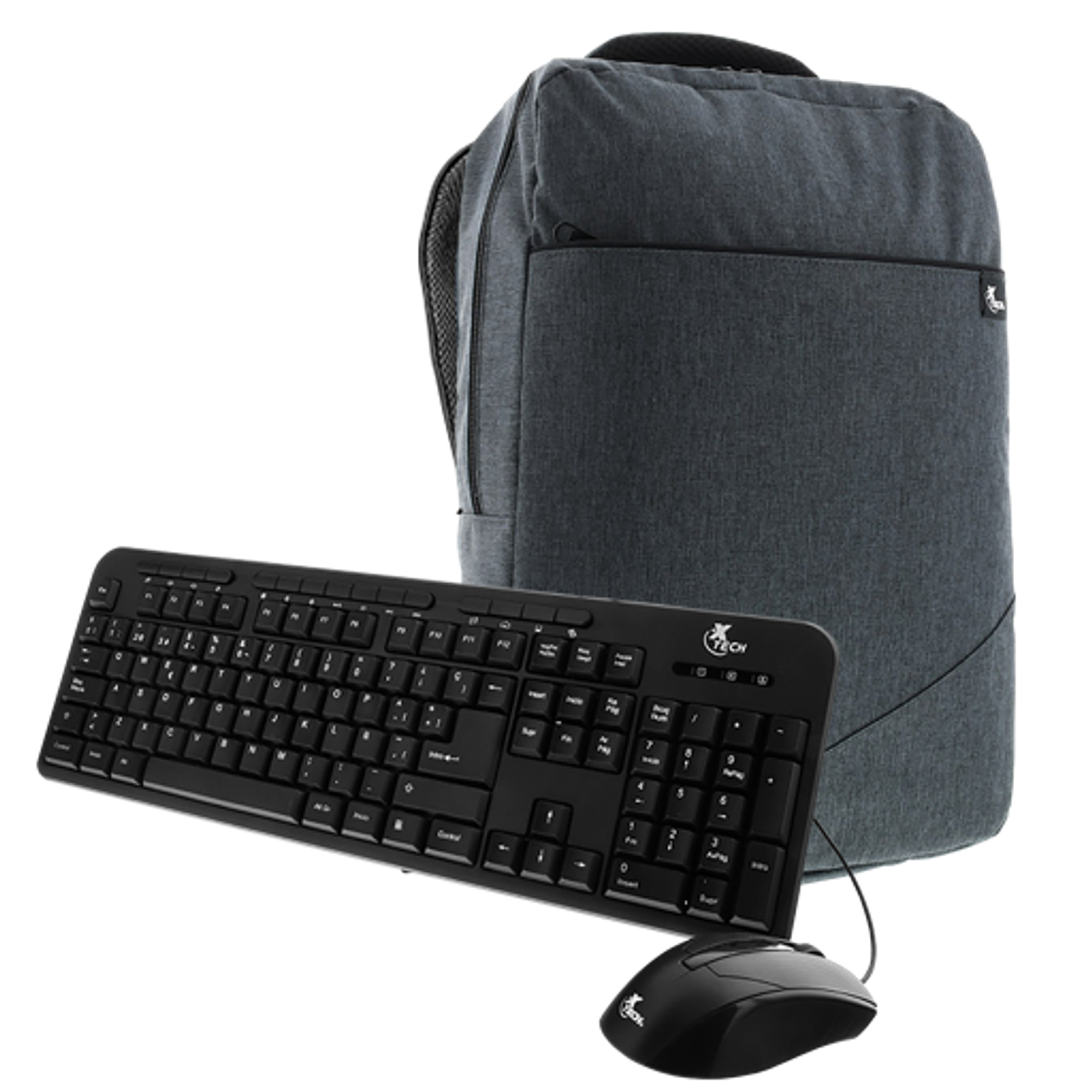 Xtech Kit Mochila XTB-221 + Mouse Teclado XTK-301S