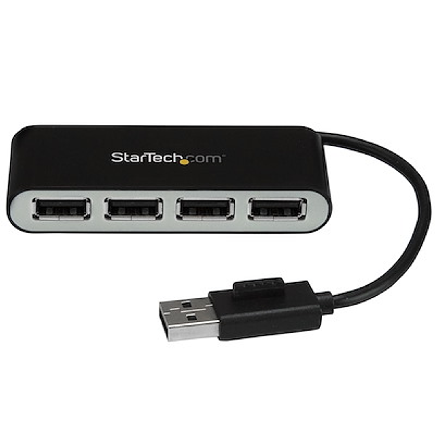 StarTech Concentrador USB 2.0 De 4 Puertos Portátil Con Cable Integrado 1