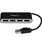 StarTech Concentrador USB 2.0 De 4 Puertos Portátil Con Cable Integrado - Miniatura 1