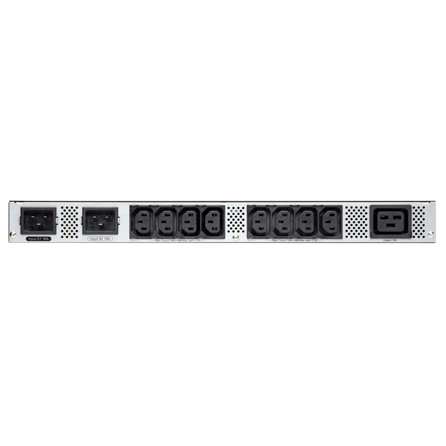Eaton EATS16 PDU 3.84 kW, 200-240V Con Conmutación Automática y Redundancia De Energía, 1U, C19, 8 Salidas, C13 2