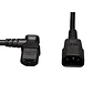 Eaton Cable de Extensión Tripp Lite 0.61 m (2 ft) C14 a C13 Angular Izquierdo, 10A, 18AWG Ideal Para PCs y Dispositivos Electrónicos - Miniatura 1