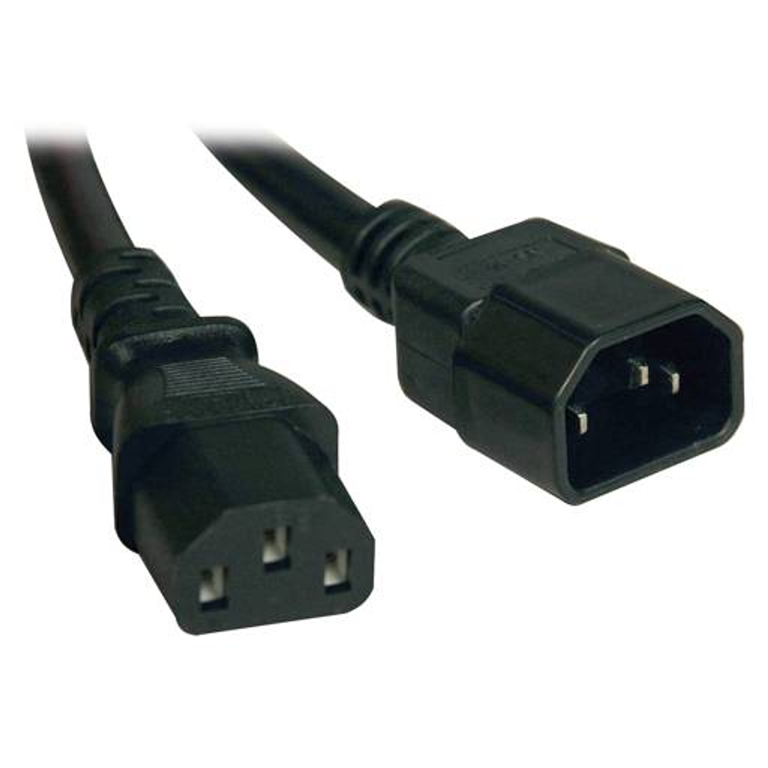 Eaton Cable De Alimentación C14 Macho a C13 Hembra 30.5 cm, 10A, 18 AWG, Negro