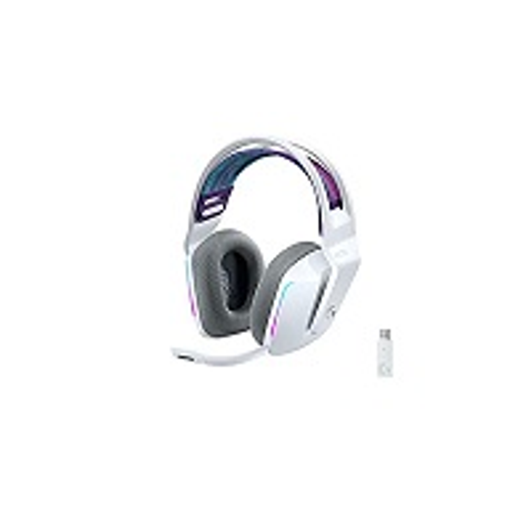 Logitech G733 LIGHTSPEED Audifonos Gamer RGB Inalámbricos, Color Blanco