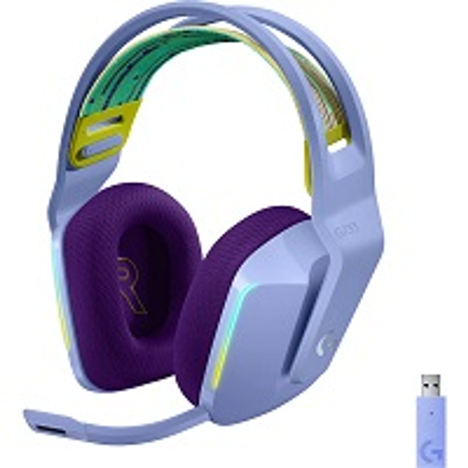 Logitech G733 LIGHTSPEED Audifonos Gamer RGB Inalámbricos, Color Morado 3