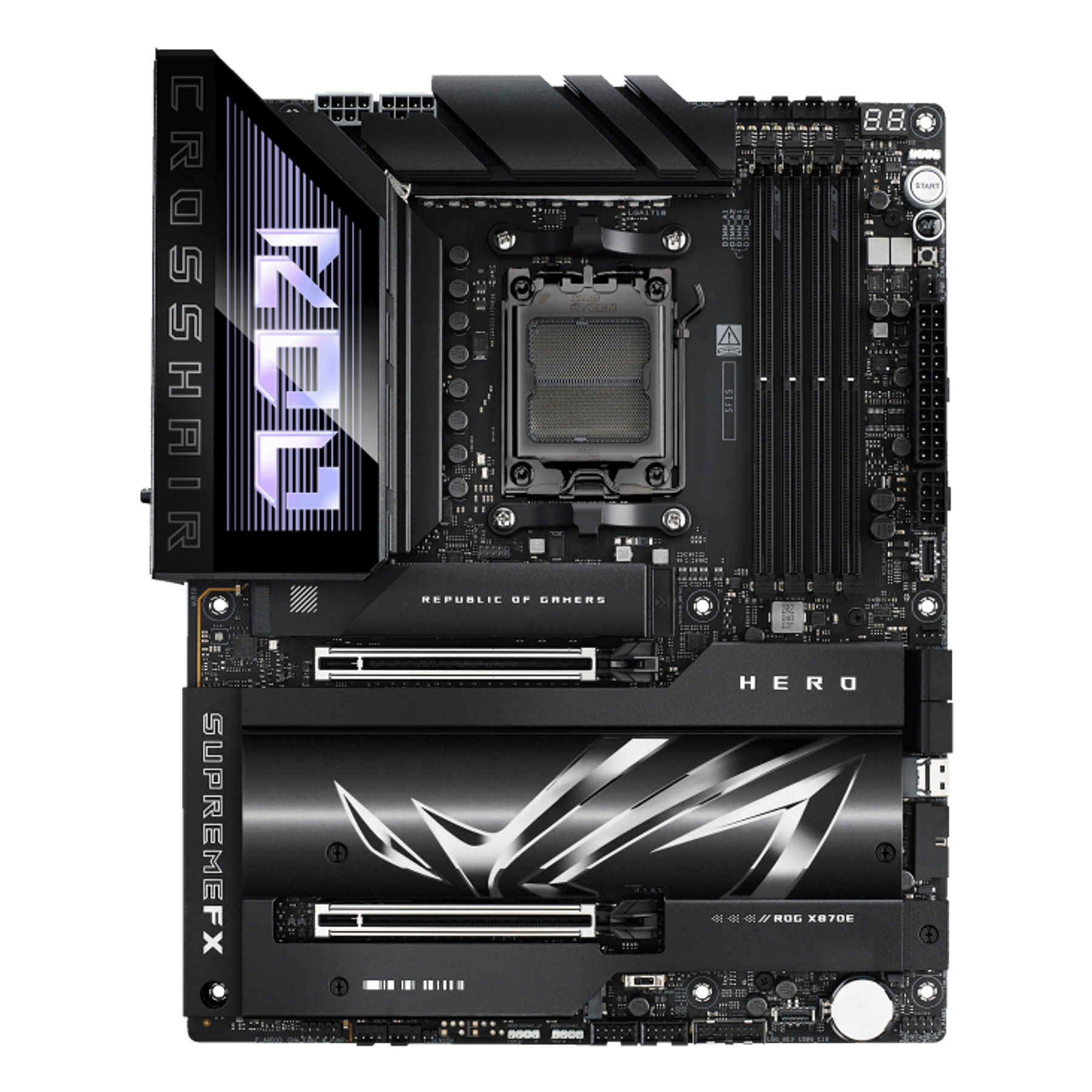 ASUS ROG Crosshair X870E Hero Placa Madre Gamer WiFi AM5 DDR5