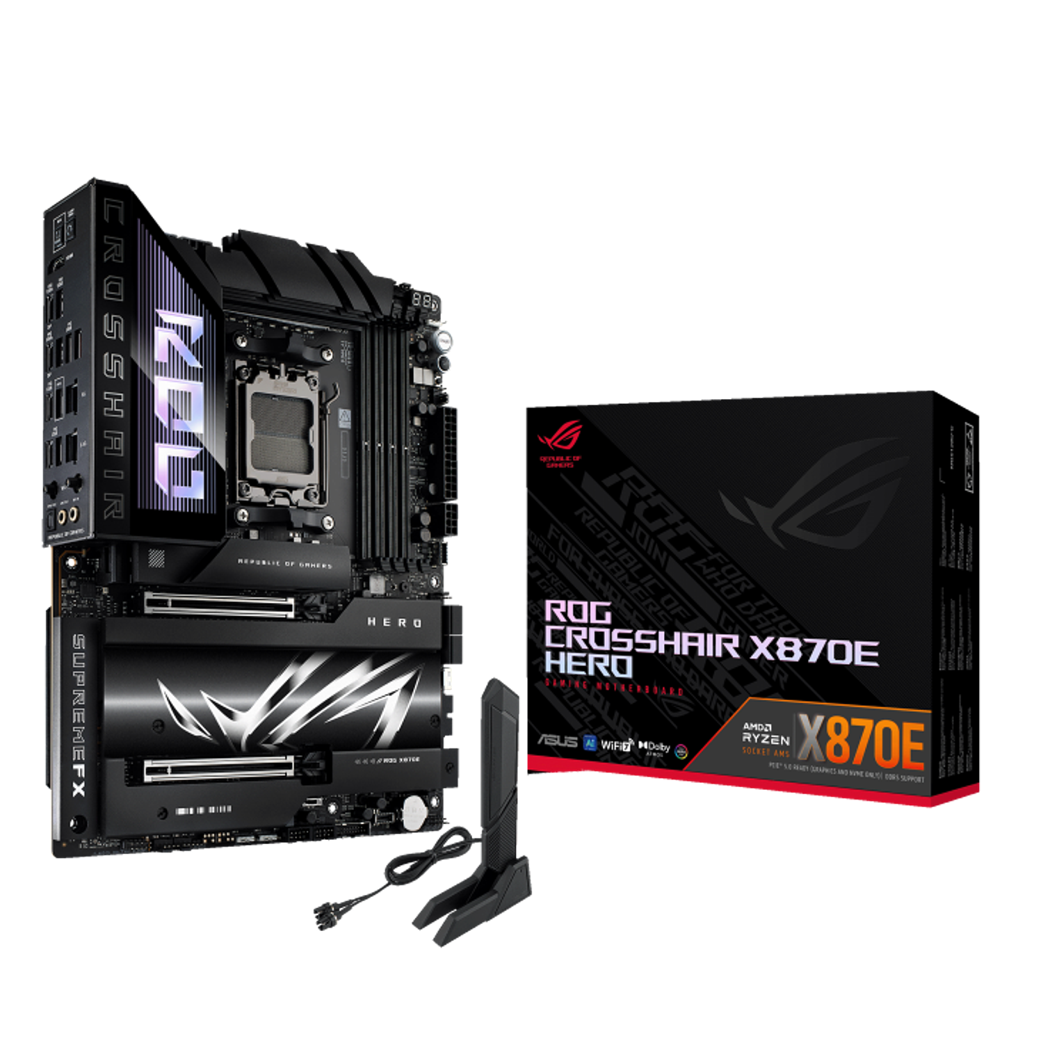 ASUS ROG Crosshair X870E Hero Placa Madre Gamer WiFi AM5 DDR5 13