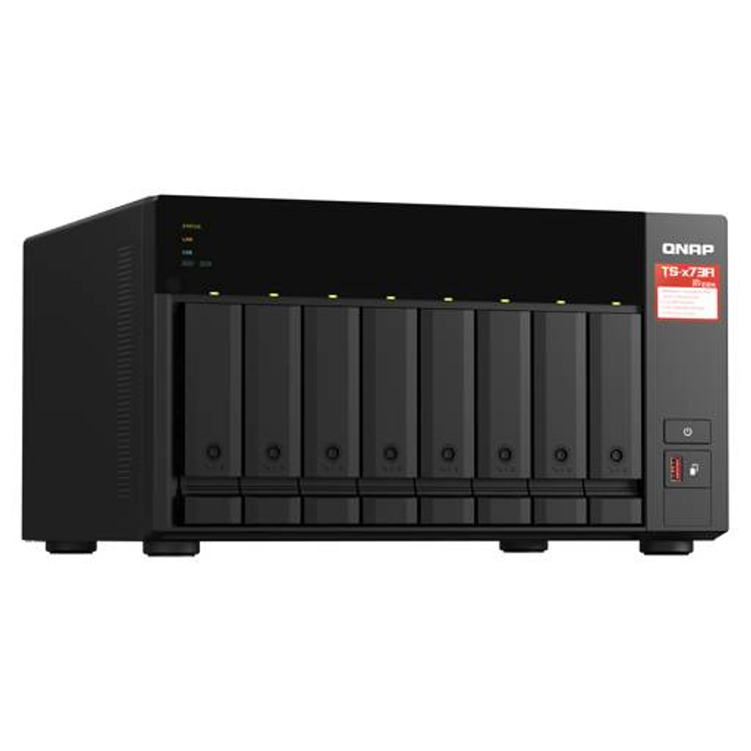 QNAP TS-873A NAS Con Switch QSW-1105-5T Solución De Red 2.5GbE 4