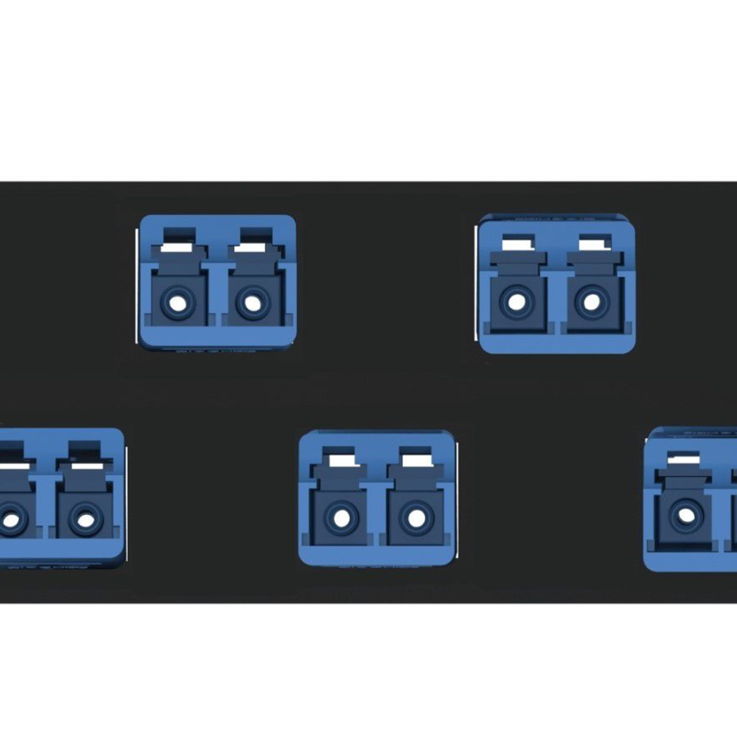 Panduit Panel para Adaptador de Fibra LC, OS1/OS2, Dúplex LC, Azul