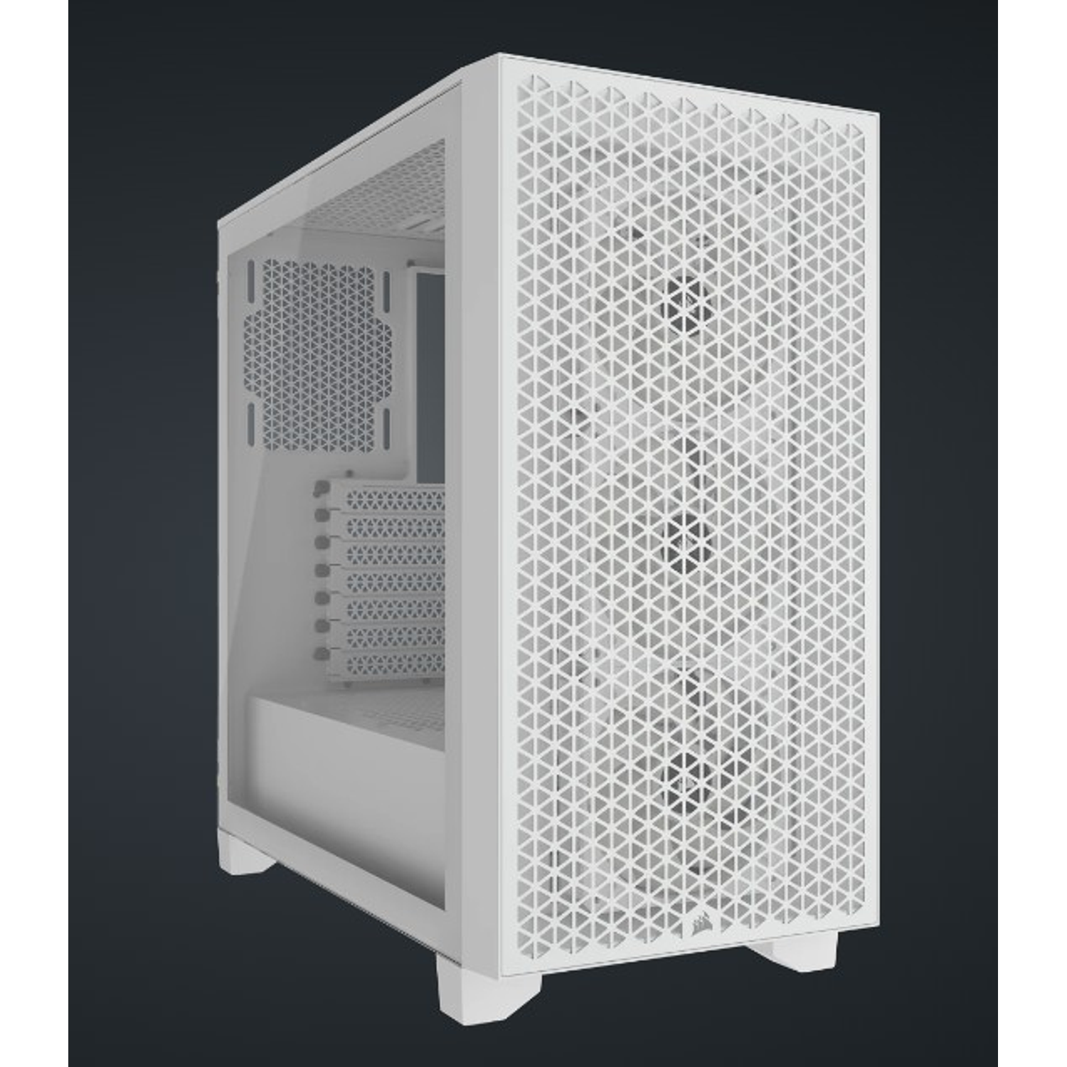 Corsair 3000D, RGB, Airflow, ATX, Vidrio Templado, 3x Ventiladores ARGB, Blanco 4