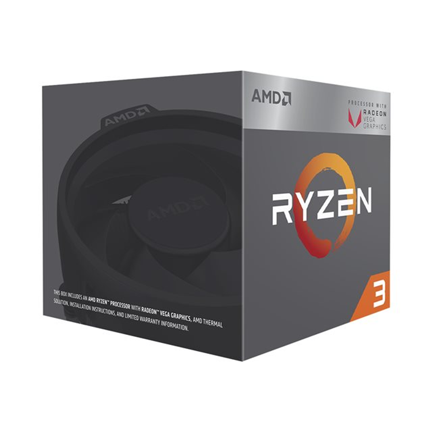 AMD Procesador Ryzen 3 3200G 3.6 GHz 4 núcleos 4 hilos 4 MB Caché Socket AM4 2