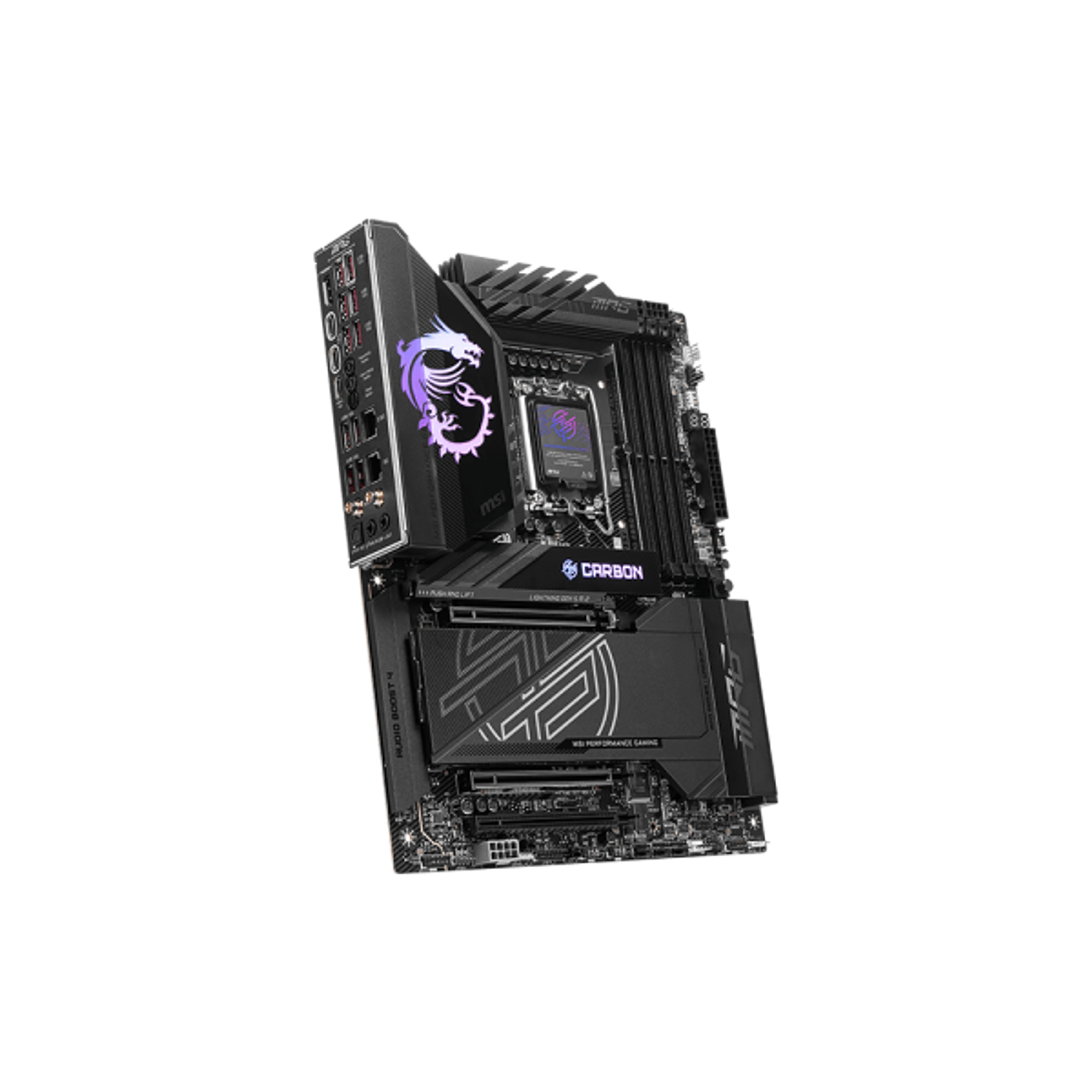 MSI MPG Z890, Placa Madre, Carbon WiFi, LGA 1851, 4x DDR5, HDMI, 2x Type-C DP, 5x M.2, ATX 4