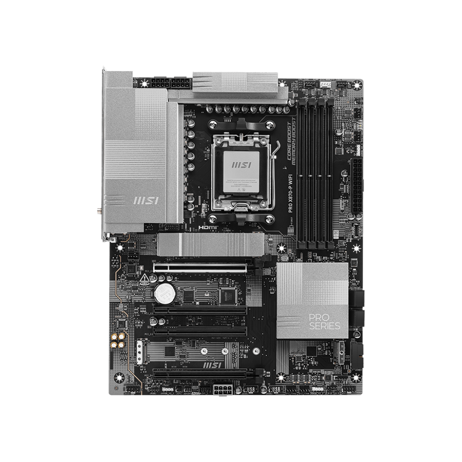 MSI X870-P WIFI AM5 DDR5 Placa Madre Soporte Para Ryzen 9000, PCIe 5.0 y Wi-Fi 7 2