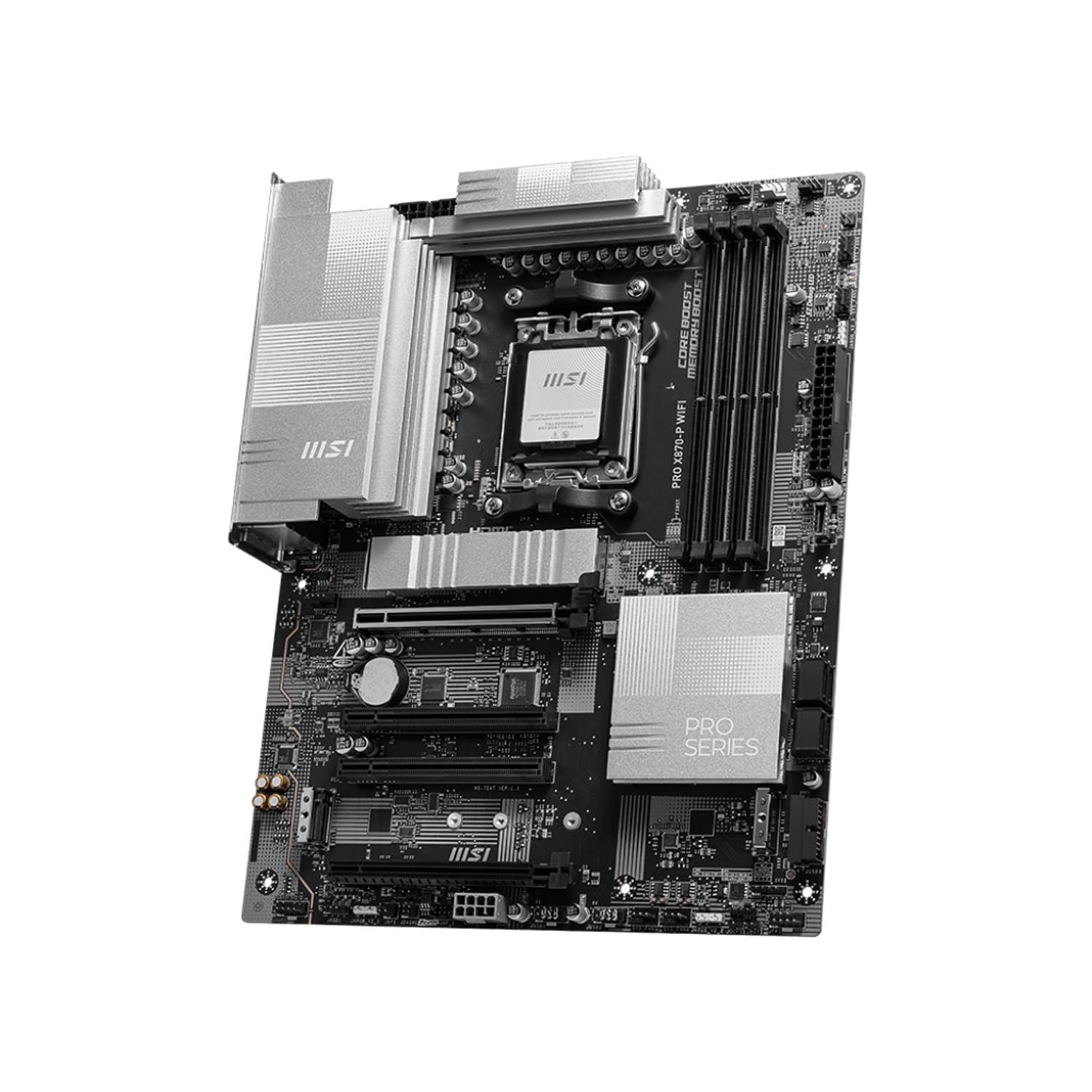 MSI X870-P WIFI AM5 DDR5 Placa Madre Soporte Para Ryzen 9000, PCIe 5.0 y Wi-Fi 7 3