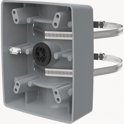 AXIS T91B57 Kit de Montaje en Poste Interior, Exterior, de Cámaras Grises de Axis Para 01444-001, 5901-331