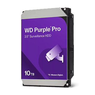 Western Digital Purple Pro WD102PURP, 10TB, 7200RPM, 512MB, Disco Duro Para Videovigilancia