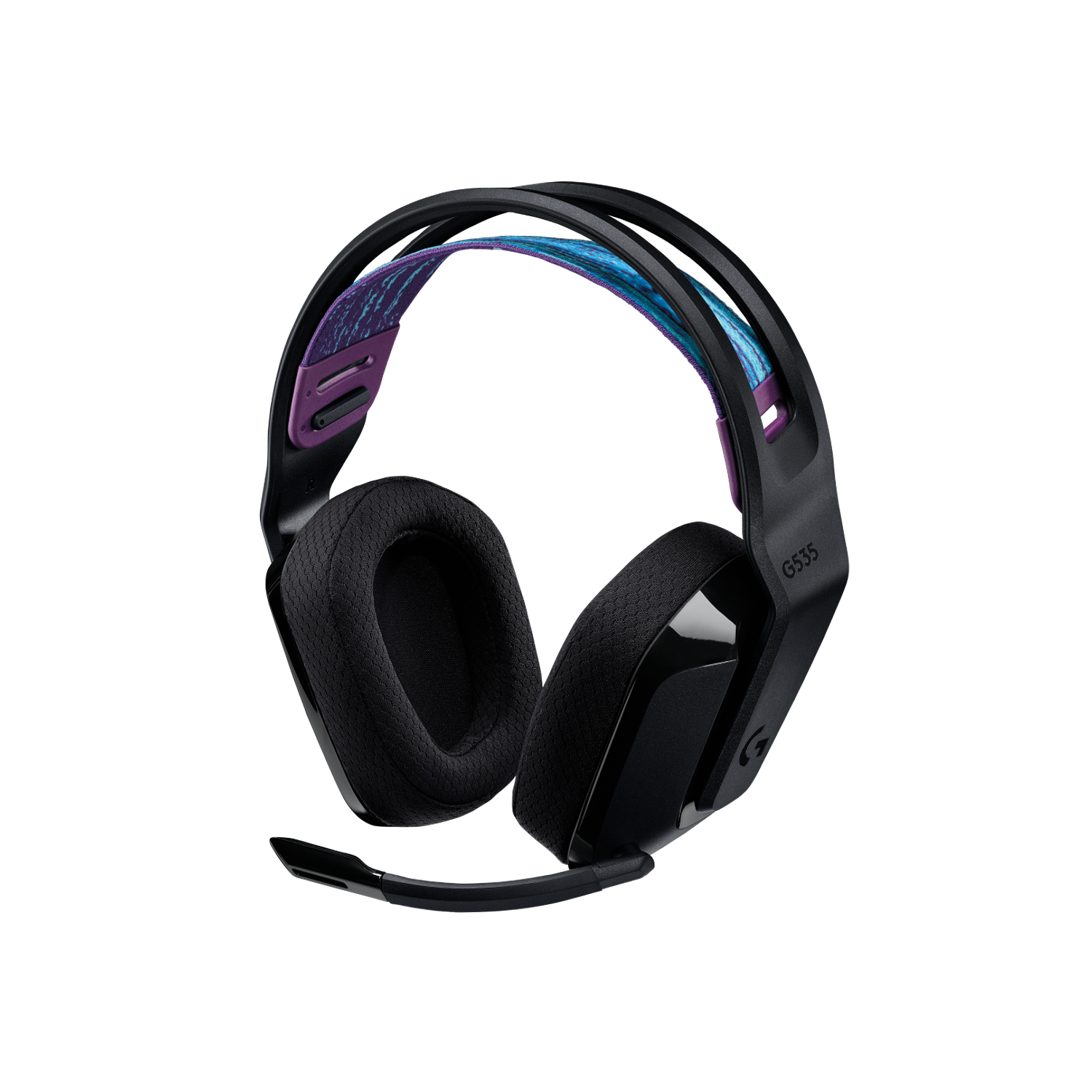 Logitech G535 Lightspeed Audífonos Gamer Dongle USB, PC/PS5, Color Negro con Azul 6