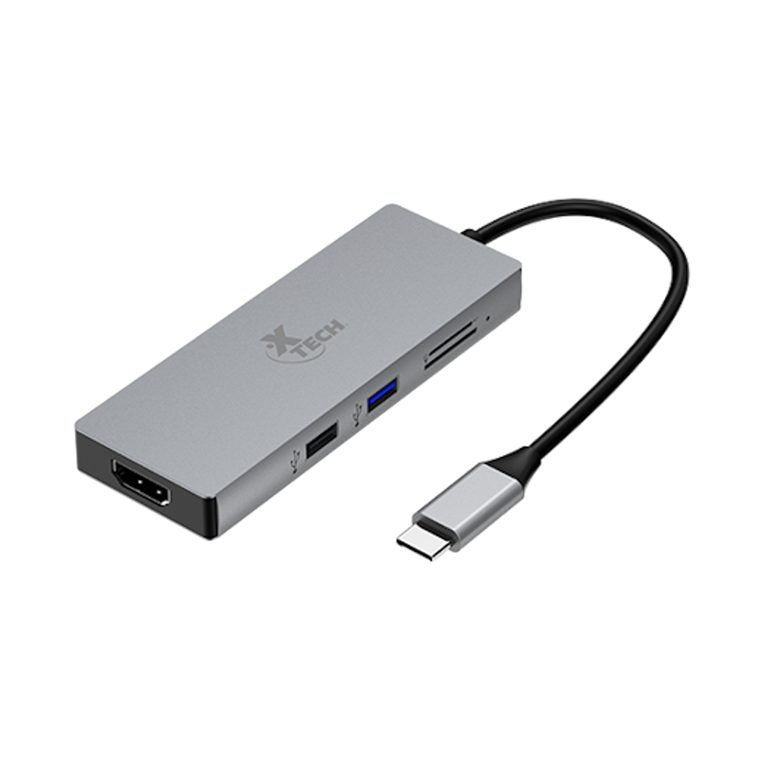 Xtech XTC-564 Hub Adaptador Multipuerto 5 en 1 con Conexión USB-C 1