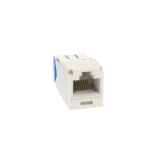 Panduit Módulo de Ficha con Terminación TG, Categoría 6A, RJ45, UTP, Mini-Com, Blanco