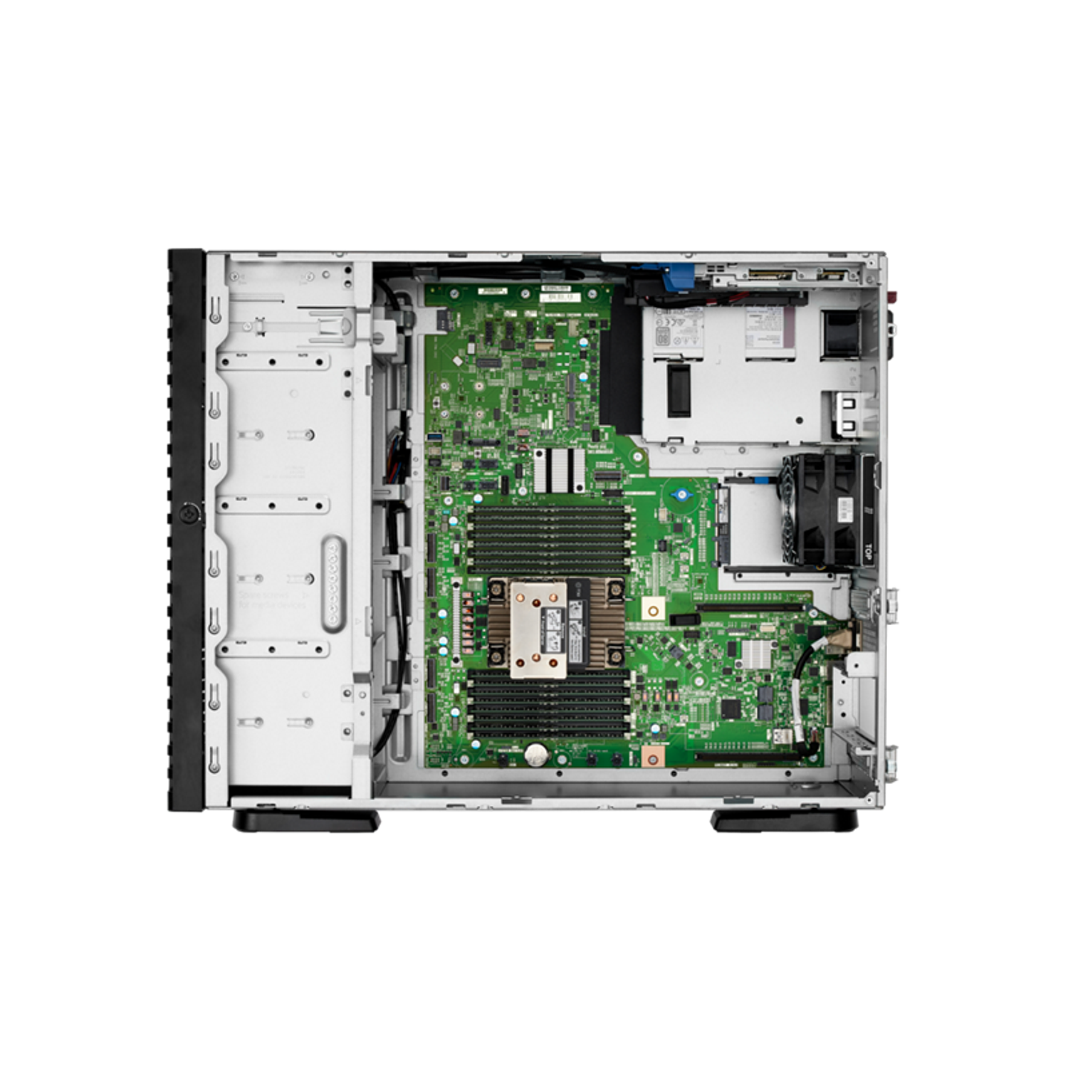 HPE ProLiant ML110 Gen11, Servidor 3408U, 1.8 GHz 8 Núcleos 1P 16 GB‑R VROC 4 LFF 4 TB, Fuente Redundante de 500 W 5