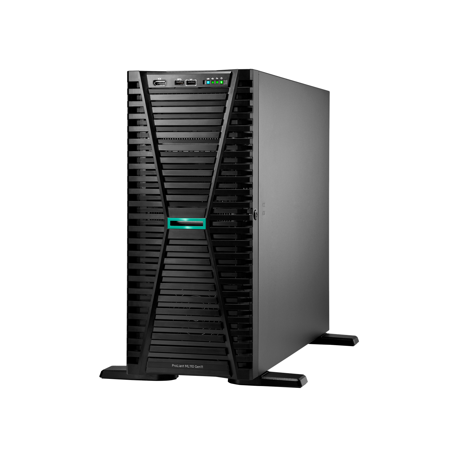 HPE ProLiant ML110 Gen11, Servidor 3408U, 1.8 GHz 8 Núcleos 1P 16 GB‑R VROC 4 LFF 4 TB, Fuente Redundante de 500 W 2