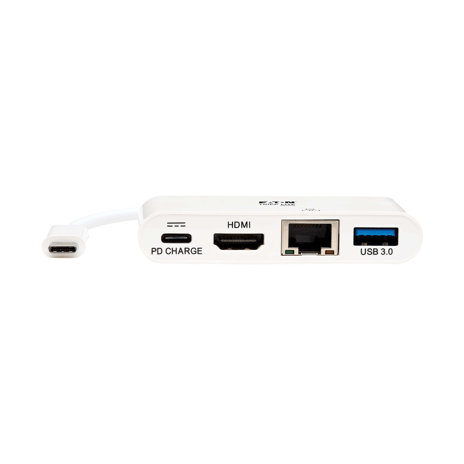 Tripp Lite Adaptador Multipuerto USB-C, 4K HDMI, Hub USB 3.x, GbE, Carga PD 60W, HDCP 4