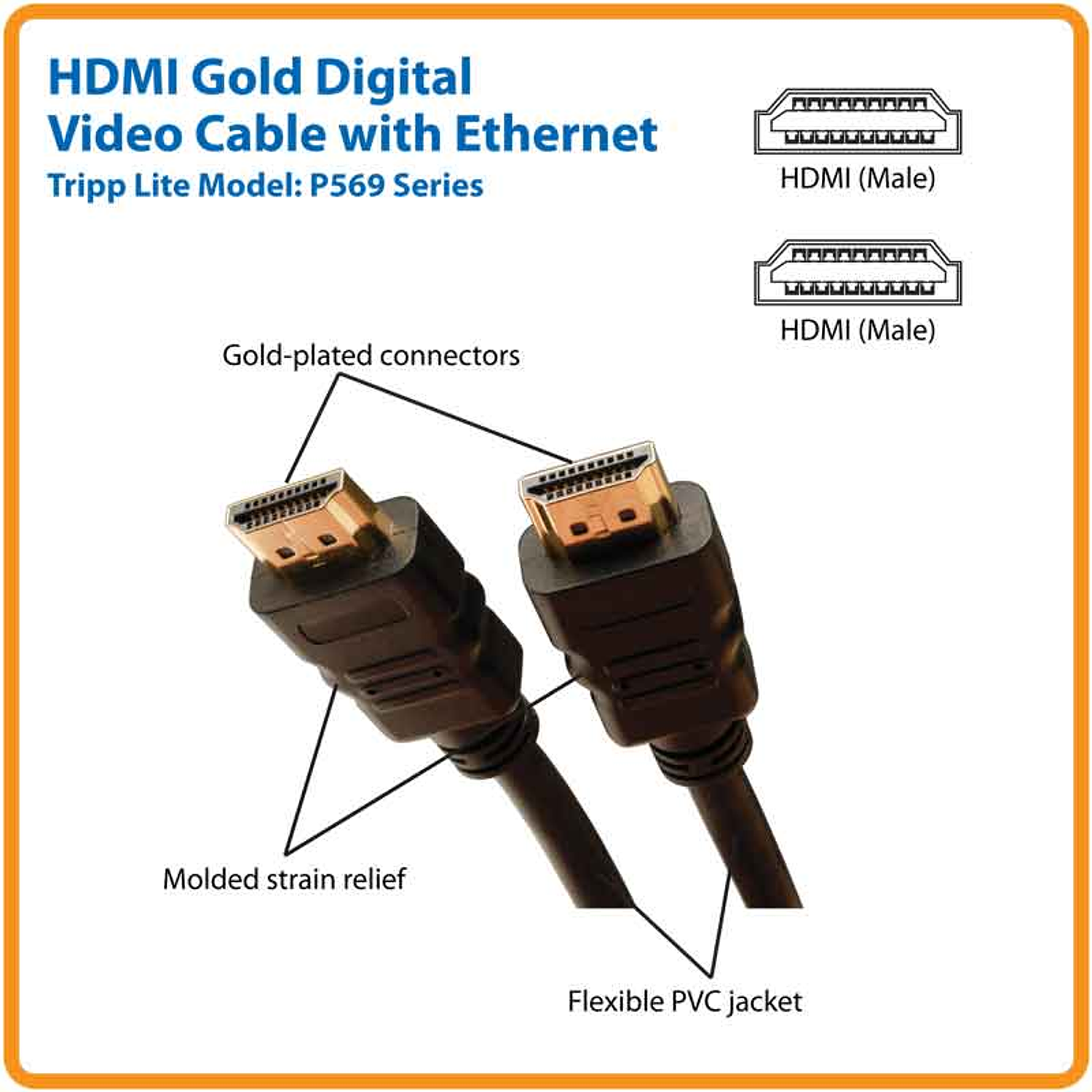 Tripp Lite Cable HDMI de Alta Velocidad con Ethernet, UHD 4K, 1.83 m 5