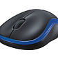 Logitech M185 Wireless Mouse, 1000dpi, 3 Botones, Receptor USB, Color Azul - Miniatura 3