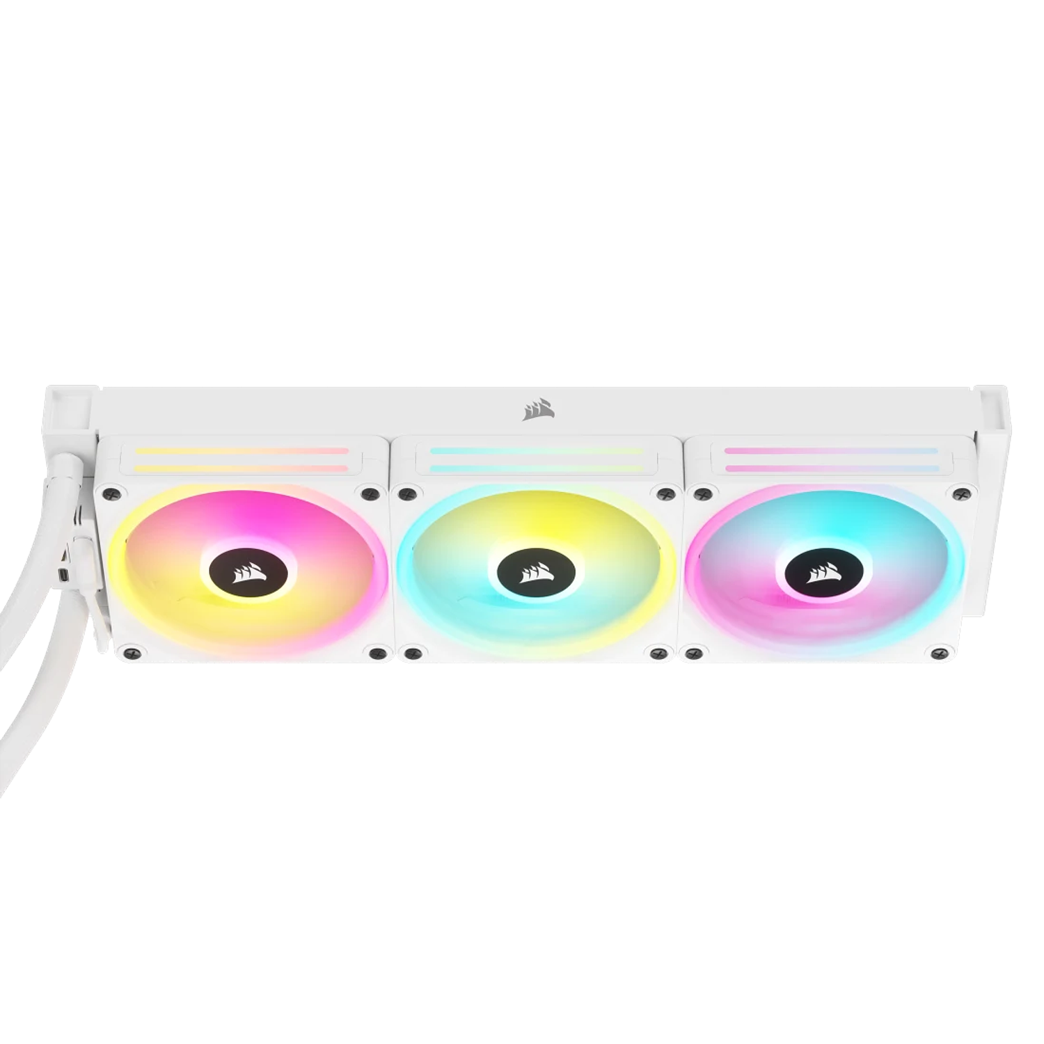 Corsair Refrigeración Líquida iCUE LINK H150i RGB AIO, 360mm, Ventiladores QX120 RGB, Compatible con Intel 1700 y AMD AM5, Blanco 6