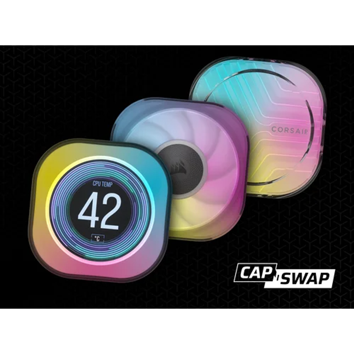 Corsair CW-9061012-WW Módulo LCD iCUE Link Corsair Pantalla Integrada Para Refrigeración Líquida, Blanco 3