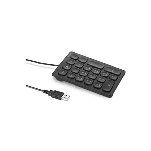 Kensington K79820WW Teclado Numérico, Alámbrico USB, 21 Teclas, Color Negro