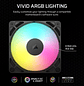 Corsair RS120 ARGB Ventilador 120mm, PWM, Iluminación RGB, Conector 4 Pines, Color Negro (Paquete de 3) - Miniatura 8