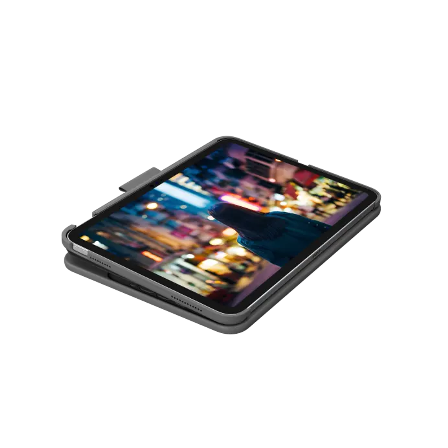 Logitech Slim Folio, para iPad 10ª Generación, Funda con Teclado Inglés, Oxford Grey 3