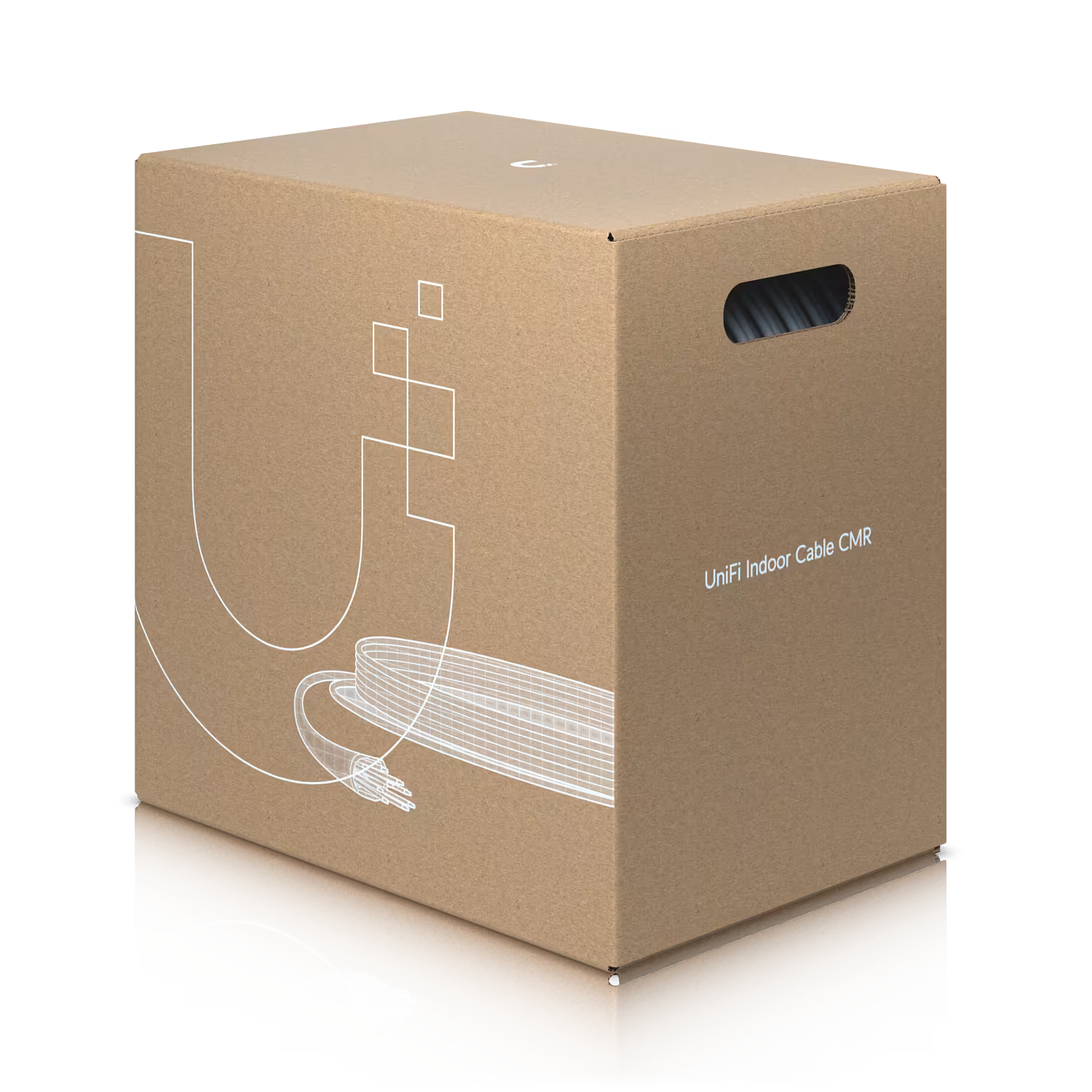 Ubiquiti UC-C6-CMR Cable UTP Cat6, 305 m, 23AWG, 10Gbps, Certificación CMR para Interiores, Blanco 3