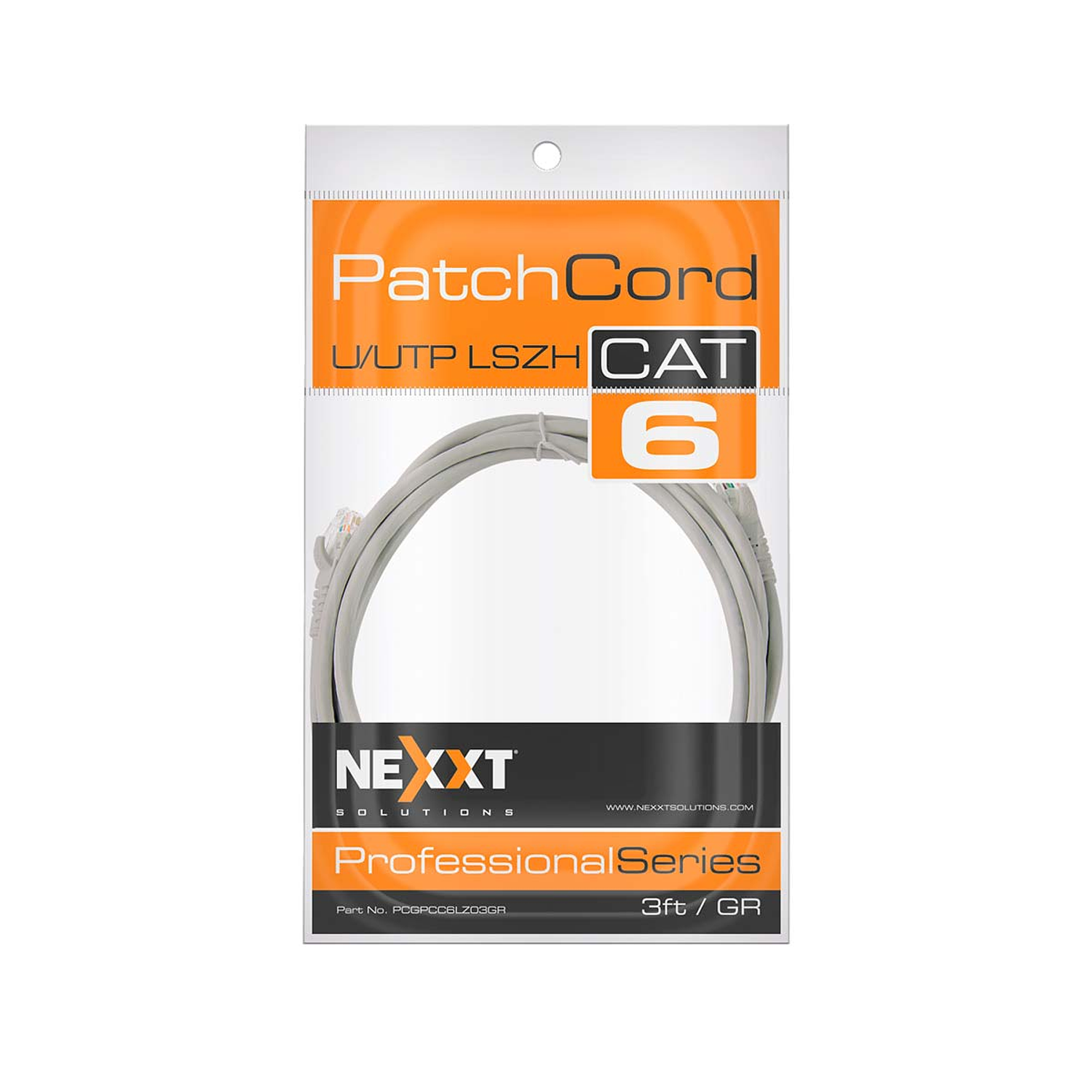 Nexxt Solutions Cable Patch Cord, Categoría 6, UTP, 24 AWG, PVC, 2m, Gris 4