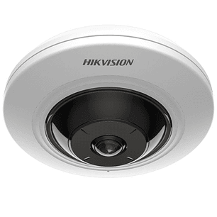 Hikivision Cámara Mini Fisheye 5MP 180° IR Hasta 8m Interior POE Con AcuSense y Micrófono