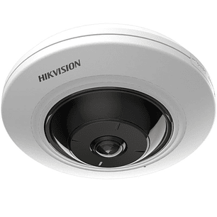Hikivision Cámara Mini Fisheye 5MP 180° IR Hasta 8m Interior POE Con AcuSense y Micrófono